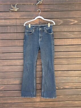 Japanese Women's Dark Blue Straight-Leg Jeans